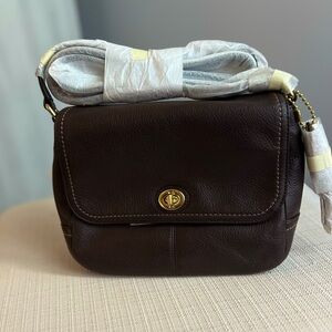 Coach Park Leather Violet Handbag